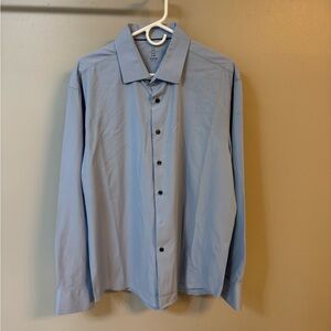 Michael Strahan Light Blue Modern Fit Shirt